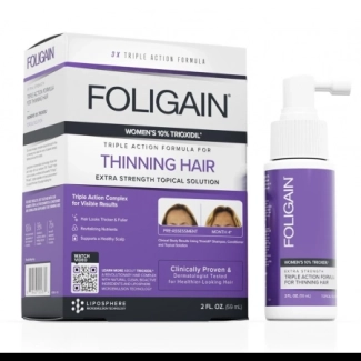 FOLIGAIN® Hair Regrowth Treatment For Women (Възстановяваща терапия за оредяла и слаба коса) – 10% Trioxidil 59ml