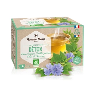 Famille Mary Infusion bio detox/ Чай за детоксикация, 20 филтърни пакетчета