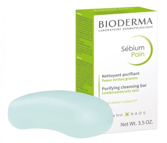 Bioderma Sebium Pain Пречистващо измивно барче, което намалява несъвършенствата 100 г