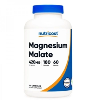 Nutricost В подкрепа на сърцето и мускулите - Магнезий (малат), 180 капсули
