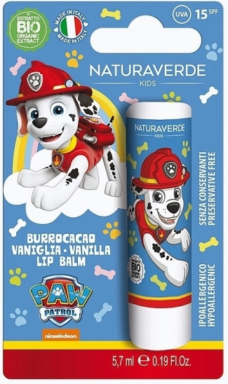 NATURAVERDE Хидратиращ Детски балсам за устни PAW PATROL SPF15 5,7 мл